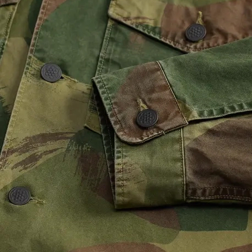 【SALE30%OFF】Double RL : CAMO POPLIN OVERSHIRT