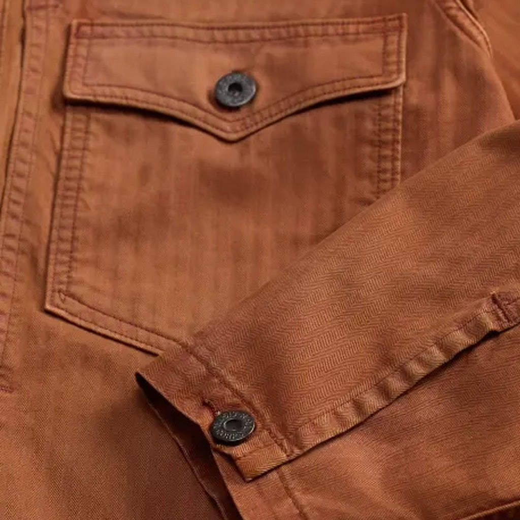 【SALE30%OFF】Double RL : EMBROIDERED HERRINGBONE TWILL OVERSHIRT