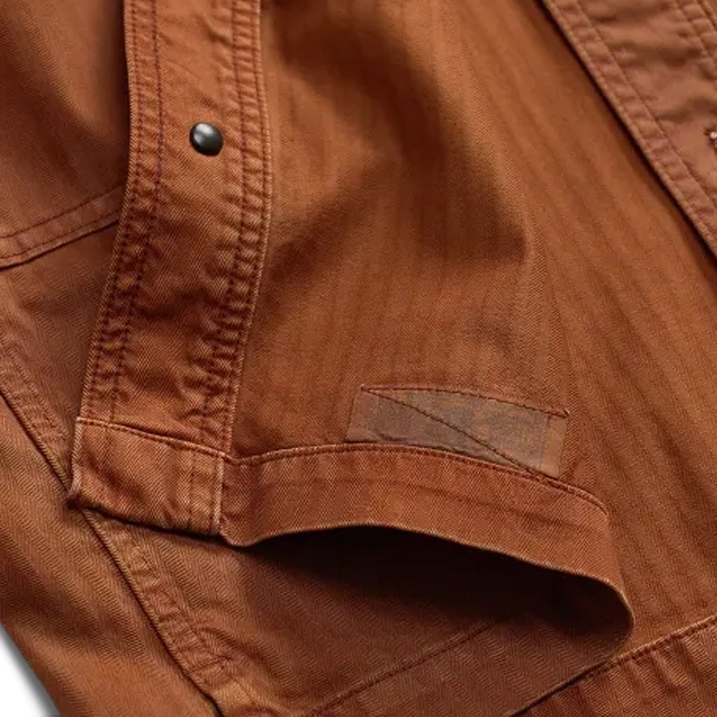 【SALE30%OFF】Double RL : EMBROIDERED HERRINGBONE TWILL OVERSHIRT