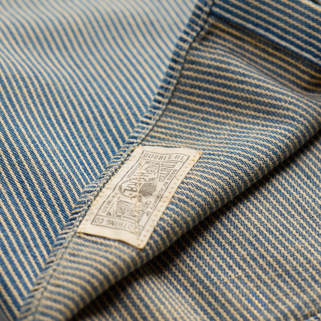 Double RL : INDIGO STRIPED TWILL WORK SHIRT (BLUE STRIPE)