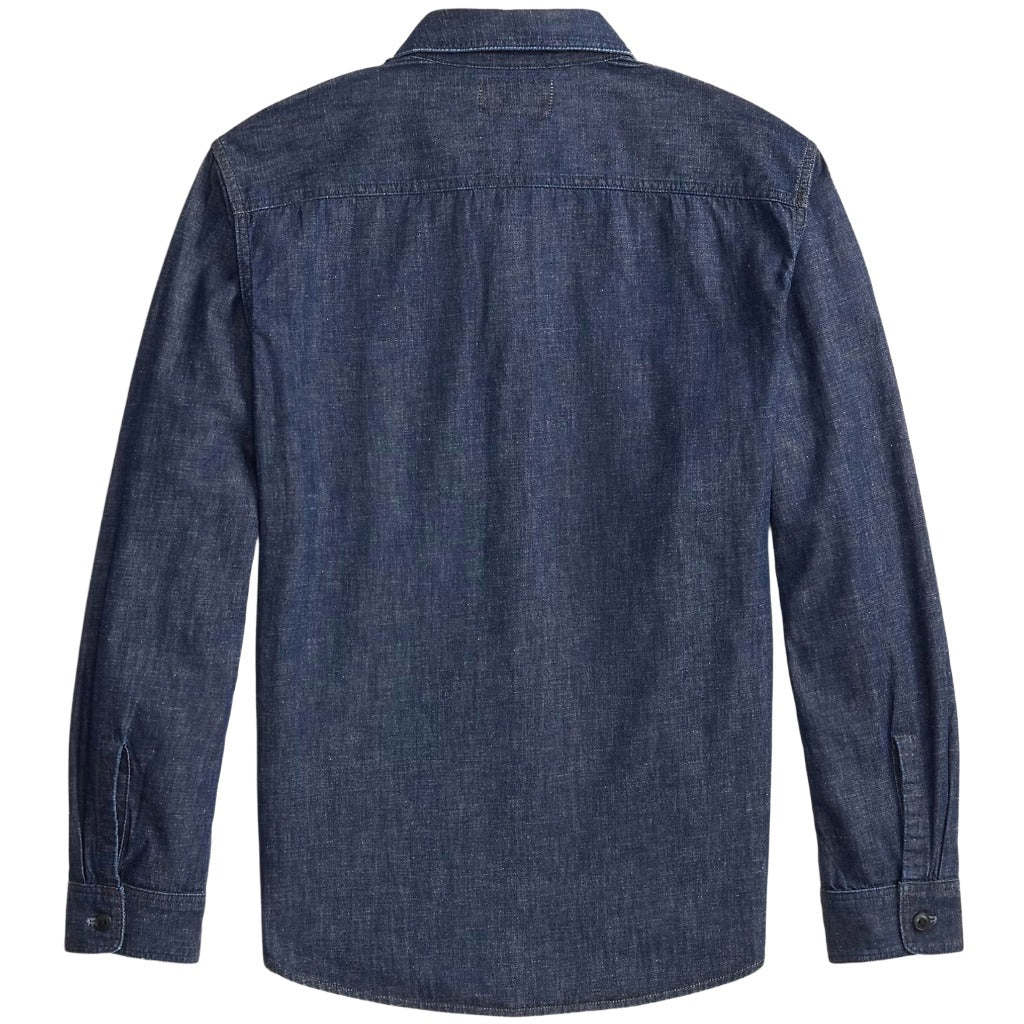 Double RL : INDIGO DENIM WORK SHIRT (INDIGO RINSE)