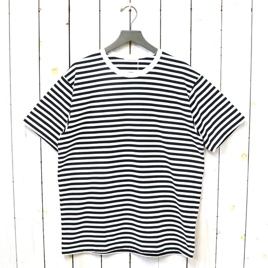 【SALE30%OFF】nanamica『COOLMAX Stripe Jersey Tee』(Black/White)