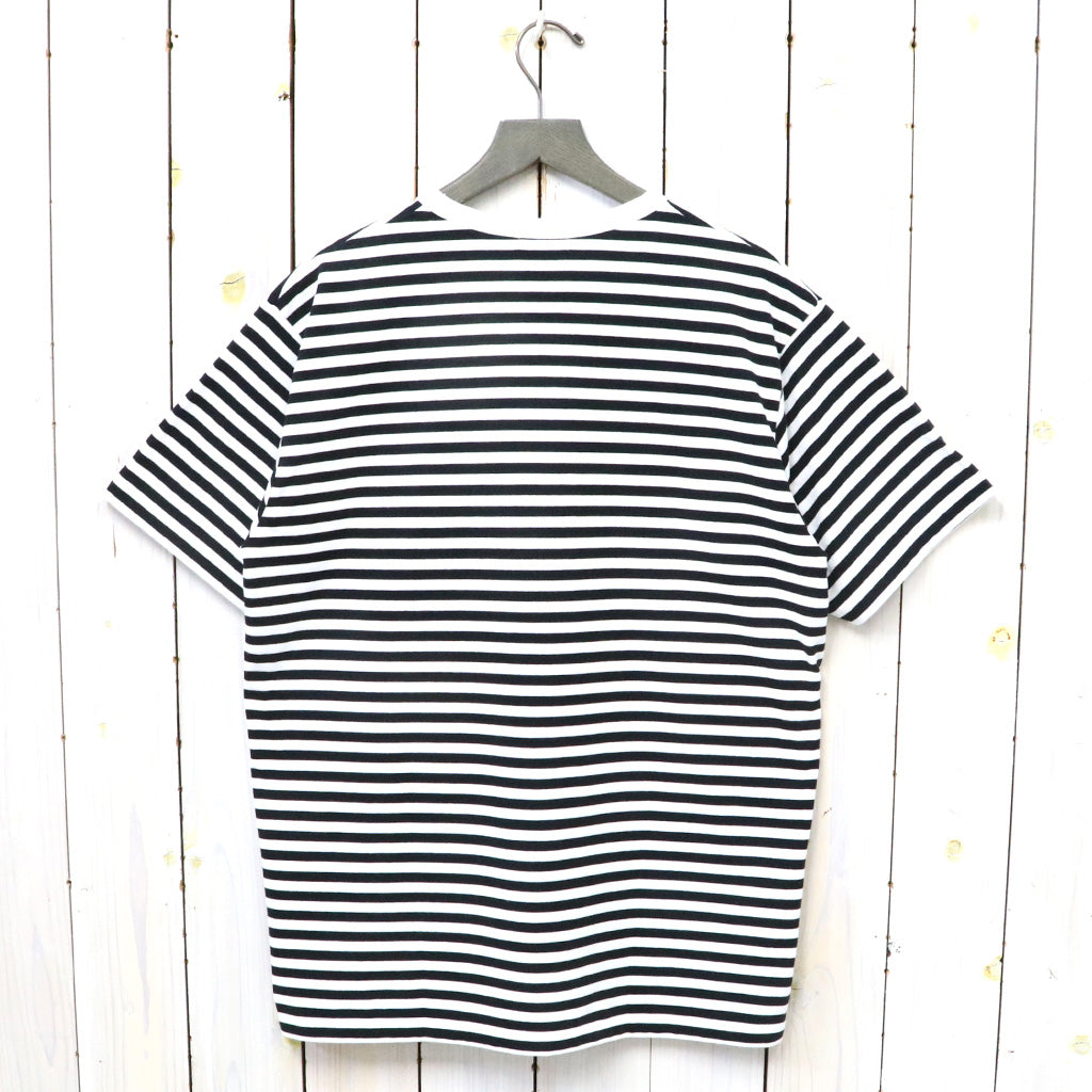 【SALE30%OFF】nanamica『COOLMAX Stripe Jersey Tee』(Black/White)