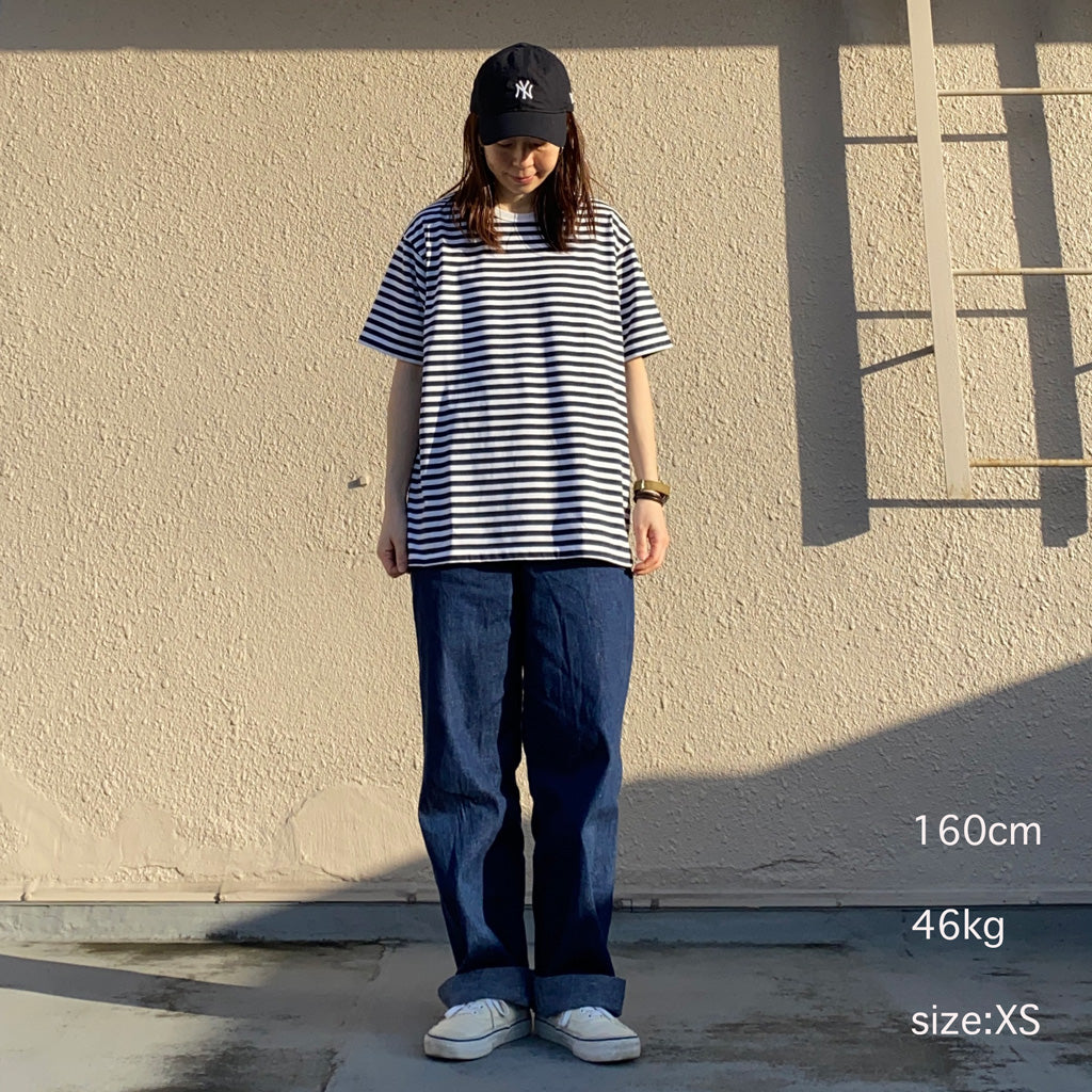 nanamica『COOLMAX Stripe Jersey Tee』(Navy/White)