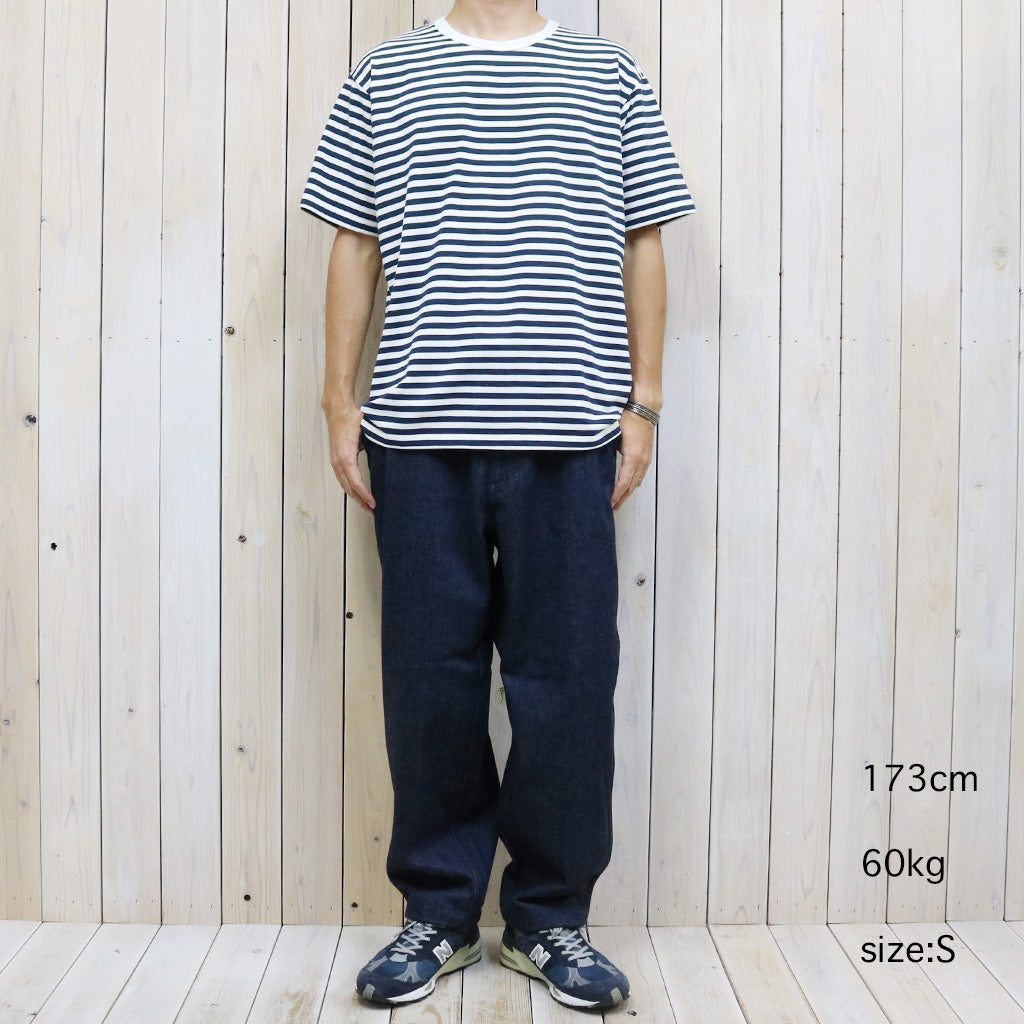 nanamica『COOLMAX Stripe Jersey Tee』(Navy/White)