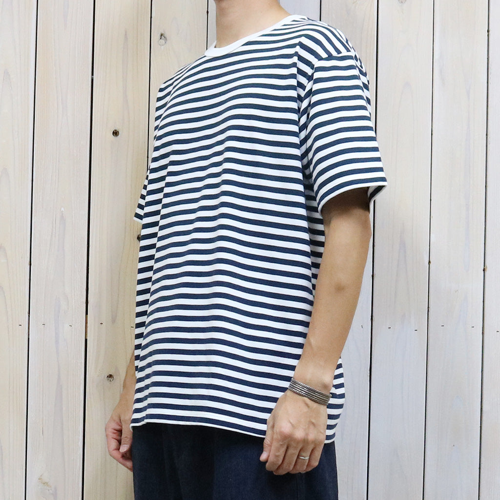 nanamica『COOLMAX Stripe Jersey Tee』(Navy/White)