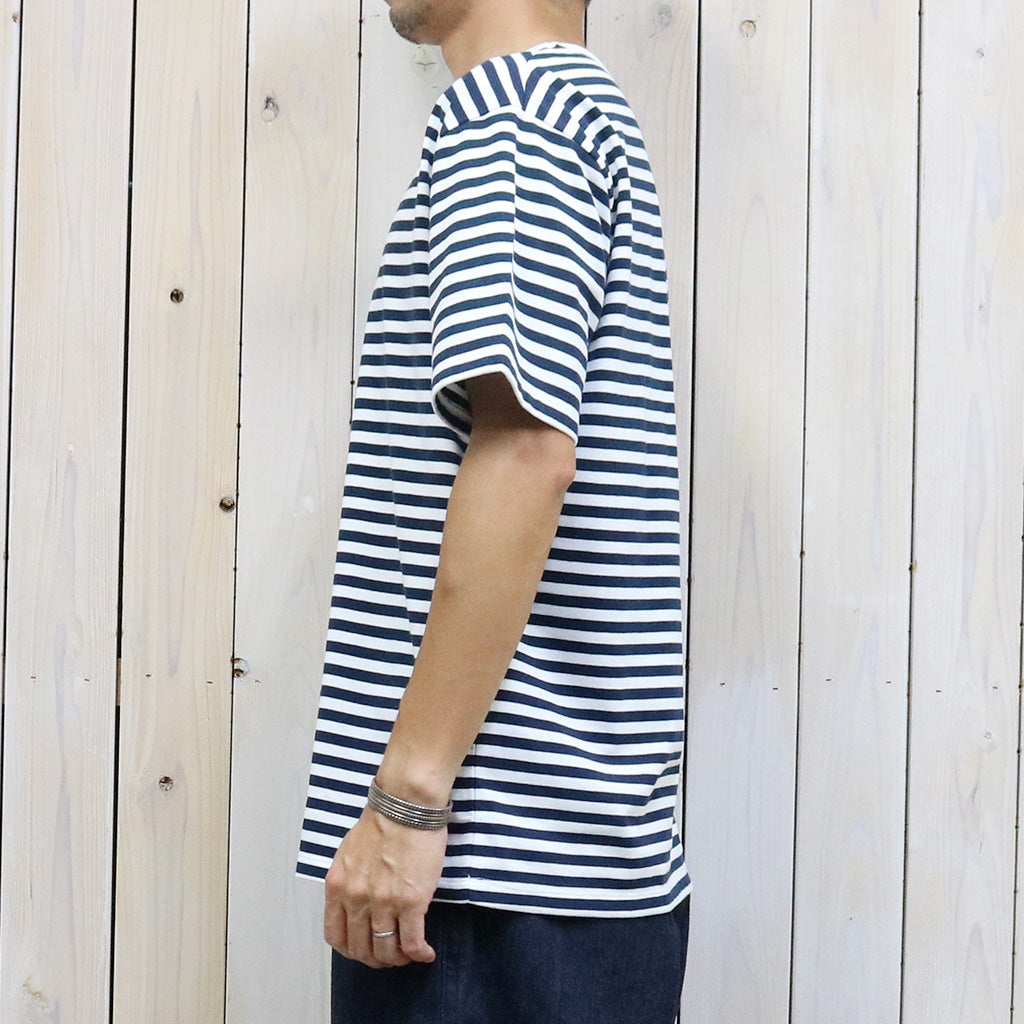 nanamica『COOLMAX Stripe Jersey Tee』(Navy/White)