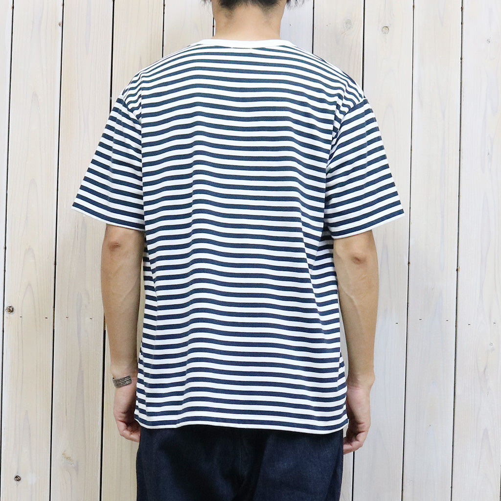 nanamica『COOLMAX Stripe Jersey Tee』(Navy/White)