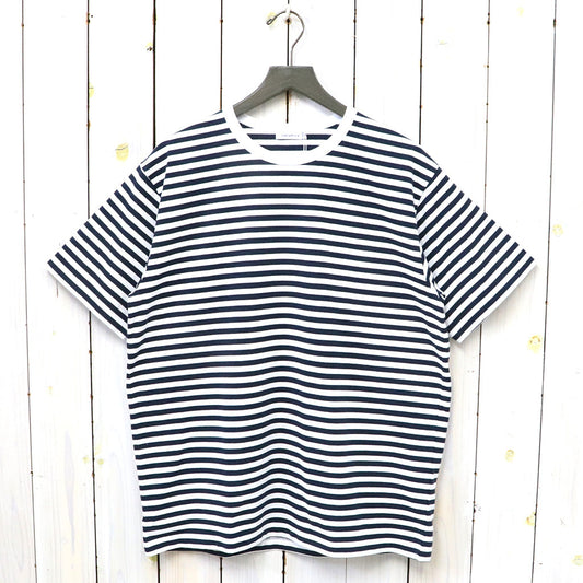 nanamica『COOLMAX Stripe Jersey Tee』(Navy/White)