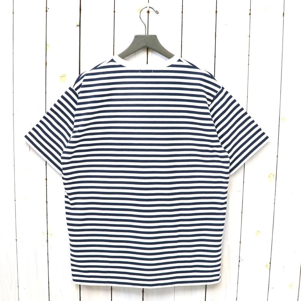 nanamica『COOLMAX Stripe Jersey Tee』(Navy/White)