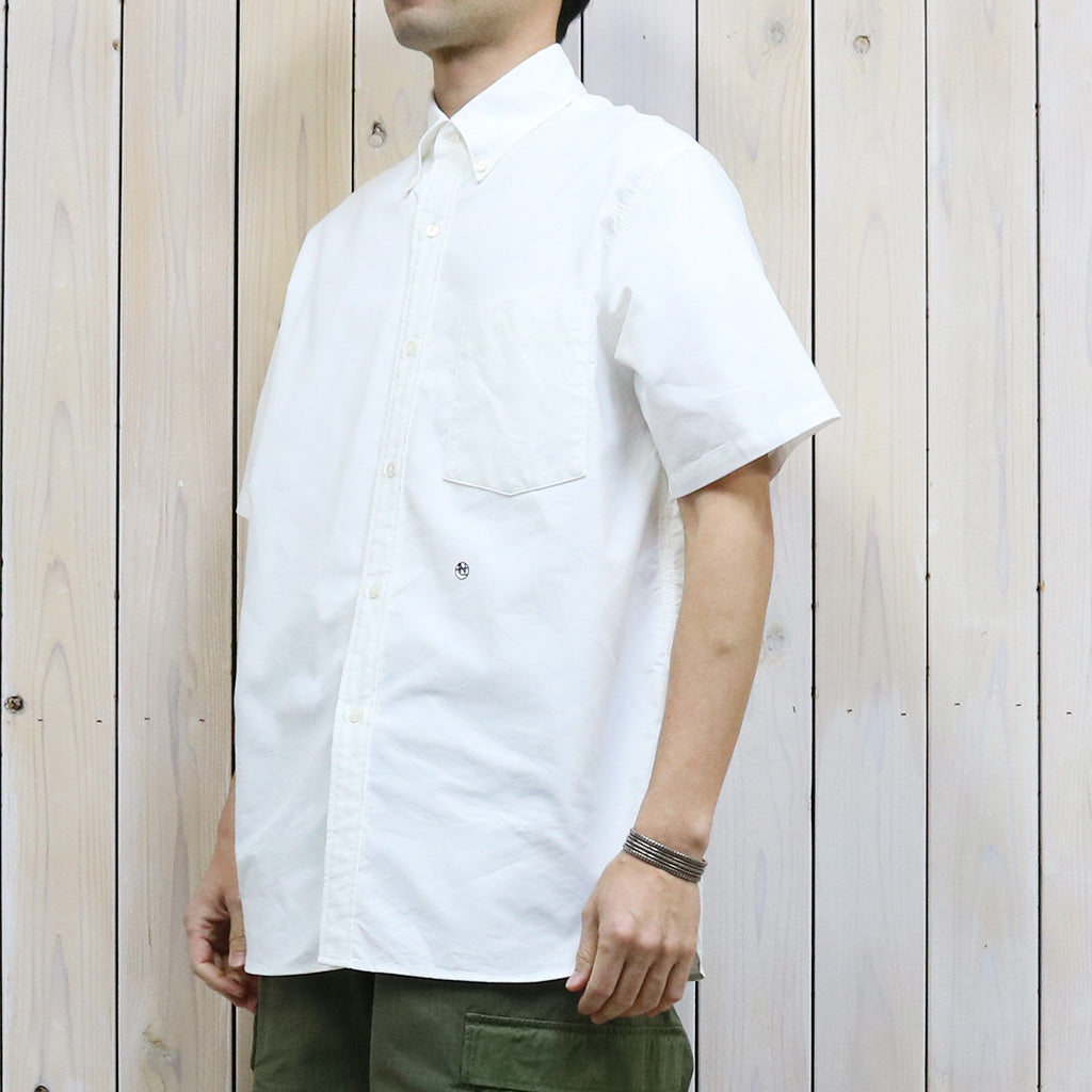 nanamica『Button Down Wind S/S Shirt』(White)