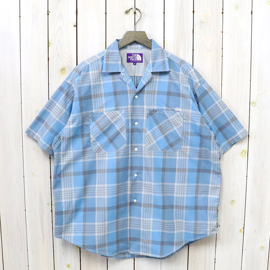 【SALE40%OFF】THE NORTH FACE PURPLE LABEL『Open Collar H/S Shirt』(Blue)