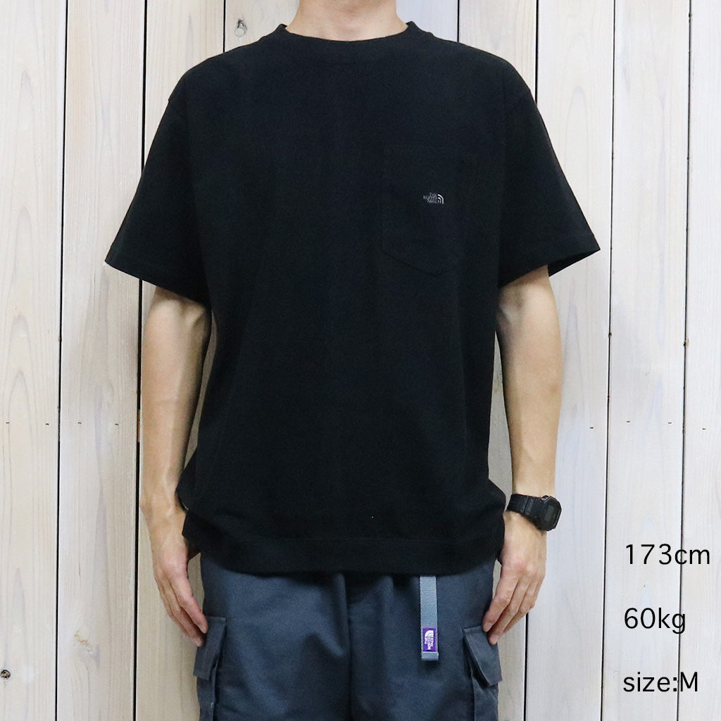 THE NORTH FACE PURPLE LABEL : High Bulky Pocket Tee (Black)