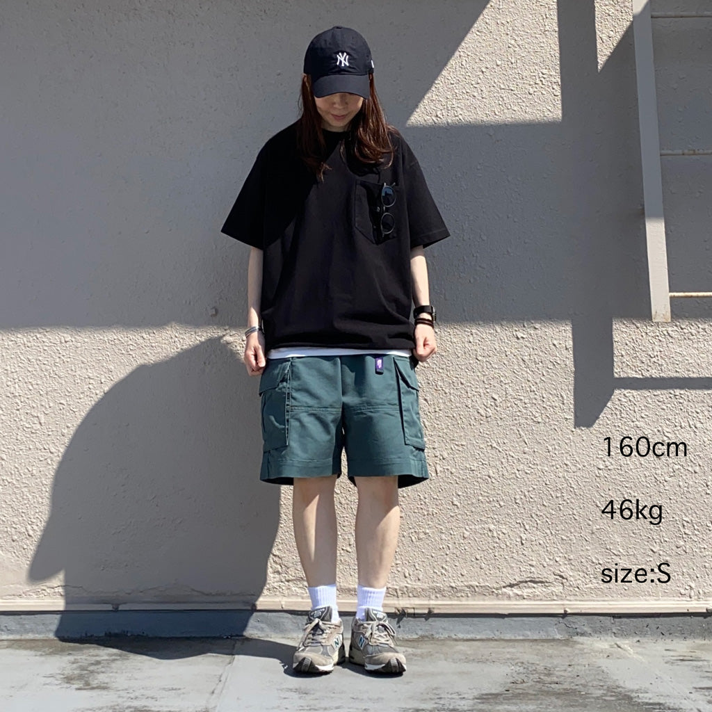 THE NORTH FACE PURPLE LABEL : High Bulky Pocket Tee (Black)