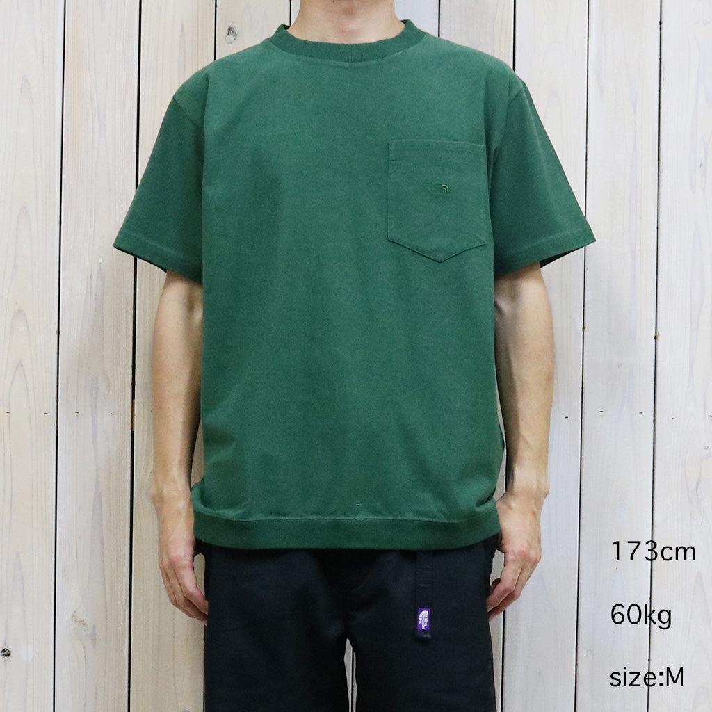 THE NORTH FACE PURPLE LABEL『High Bulky H/S Pocket Tee』(Vintage Green)