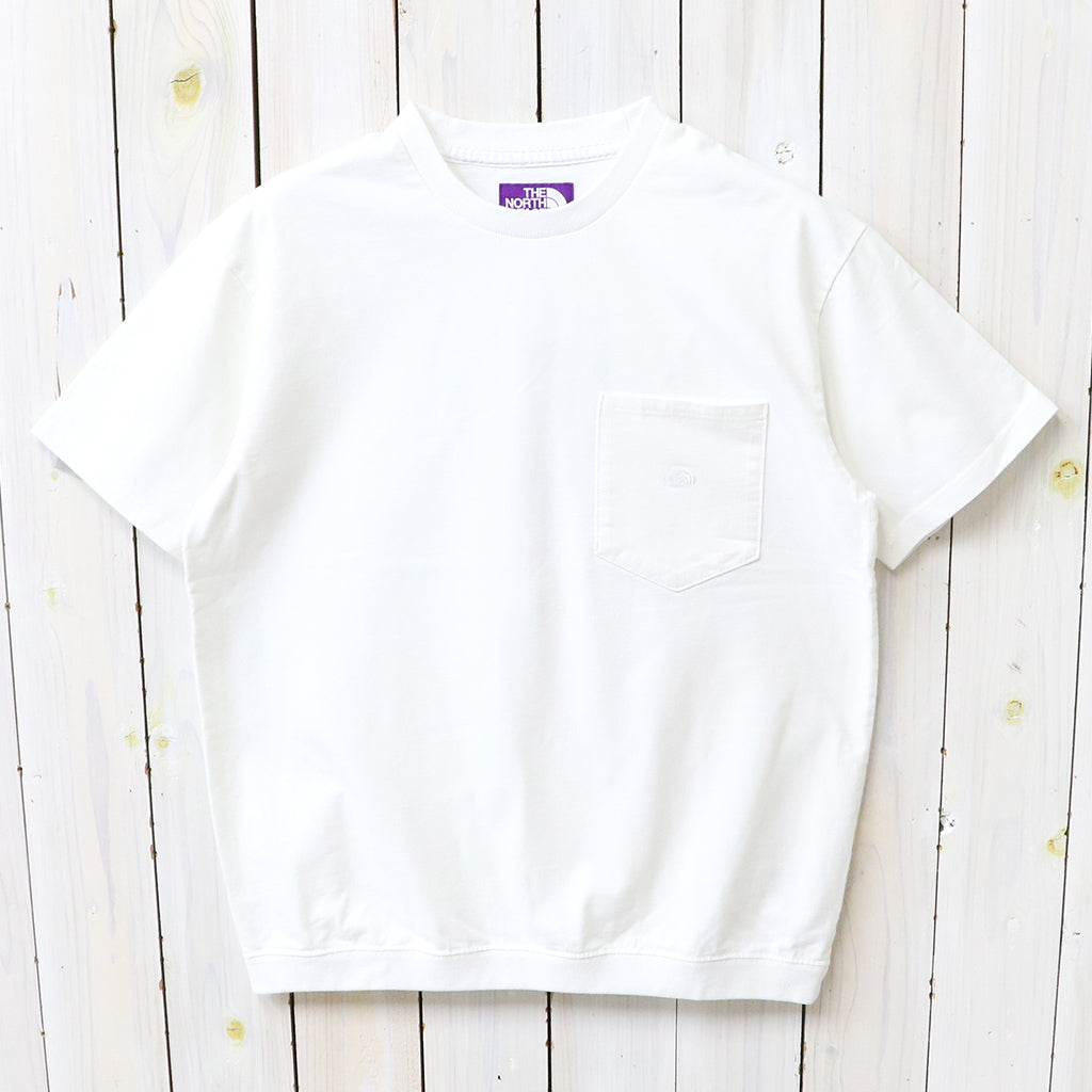 THE NORTH FACE PURPLE LABEL : High Bulky Pocket Tee (Off White)