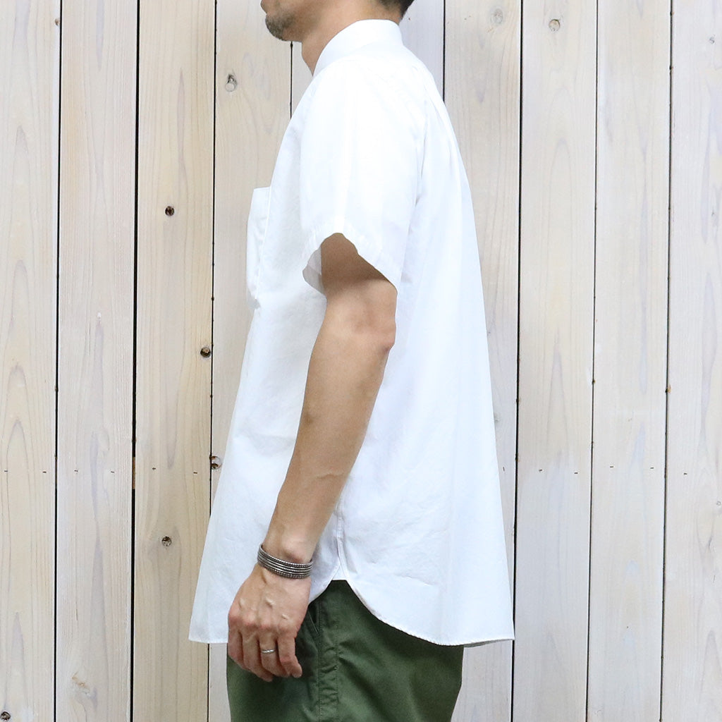 【SALE30%OFF】nanamica『Regular Collar Wind S/S Shirt』(Off White)