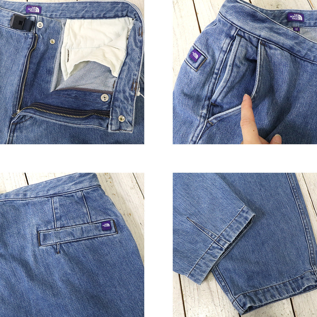 THE NORTH FACE PURPLE LABEL : Denim Wide Tapered Field Pants (Indigo Bleach)
