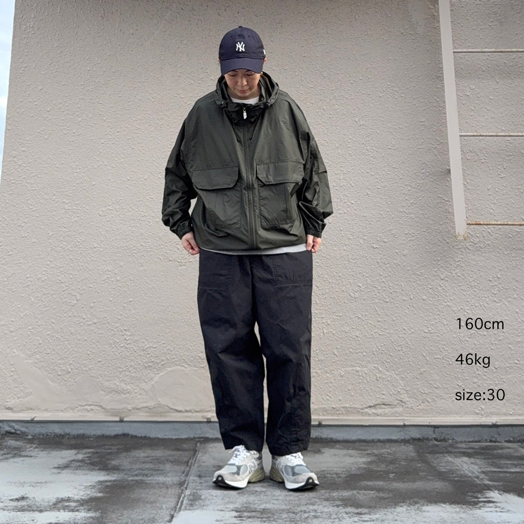 THE NORTH FACE PURPLE LABEL : Ripstop Wide Cropped Field Pants (Black)