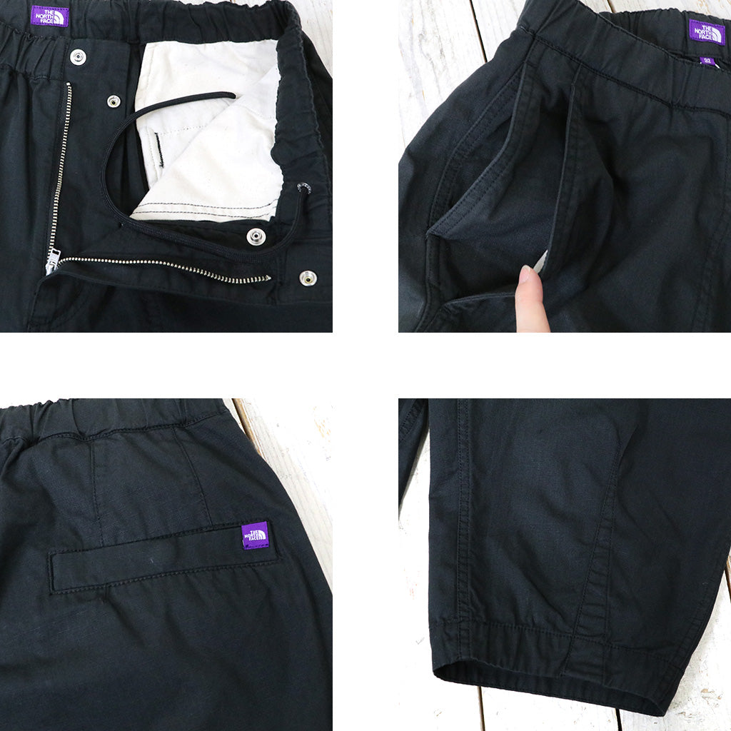 THE NORTH FACE PURPLE LABEL : Ripstop Wide Cropped Field Pants (Black)