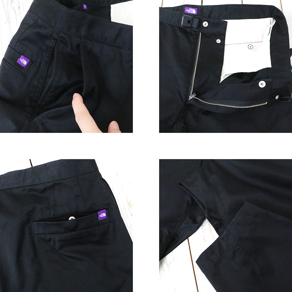 THE NORTH FACE PURPLE LABEL : Chino Wide Tapered Field Pants (Balck)
