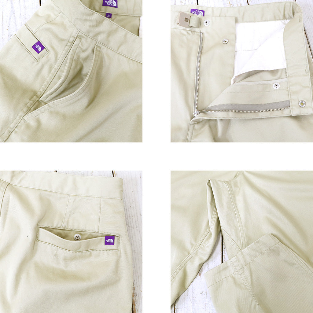 THE NORTH FACE PURPLE LABEL : Chino Wide Tapered Field Pants (Beige)
