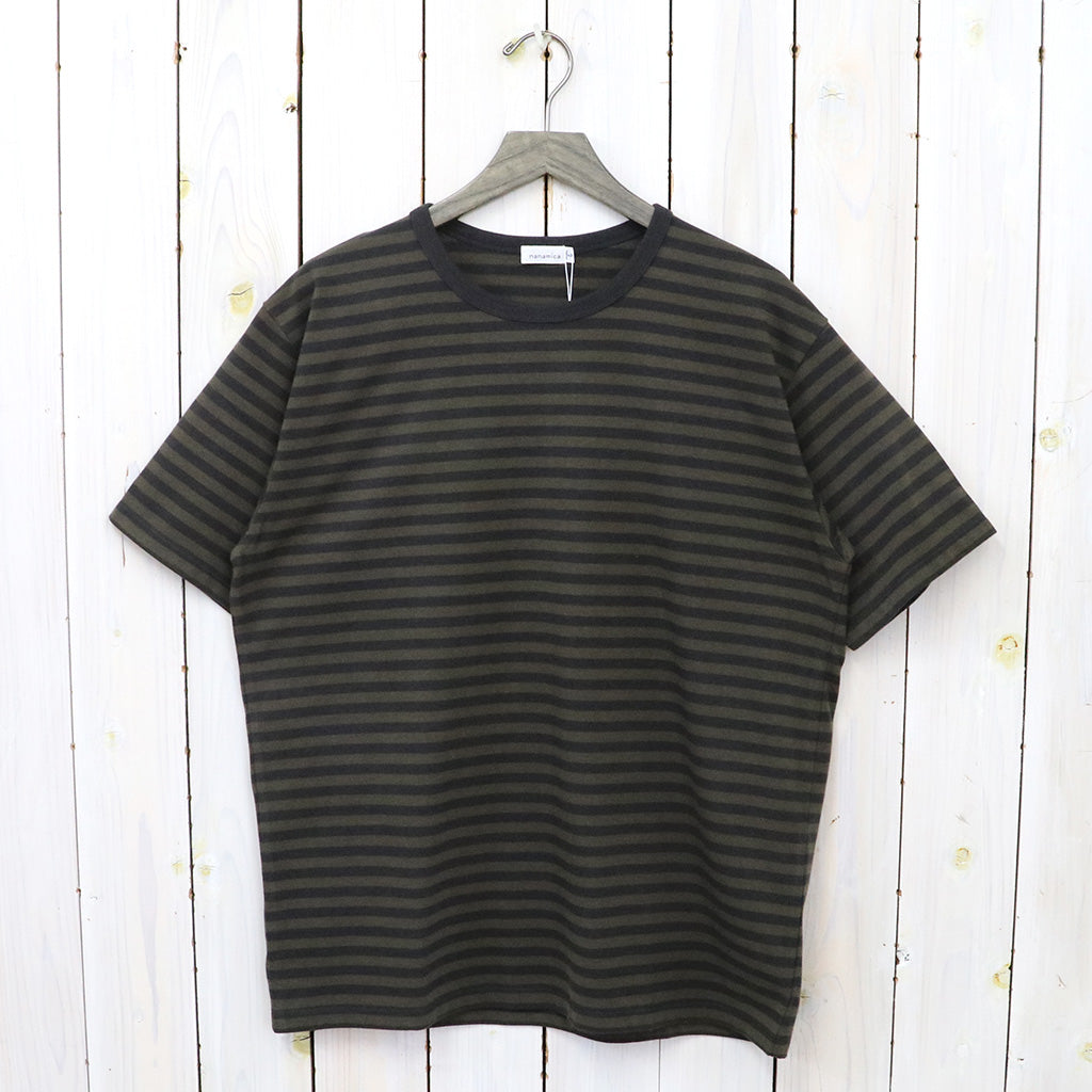 nanamica『COOLMAX St.Jersey Tee』(Brown/Charcoal)