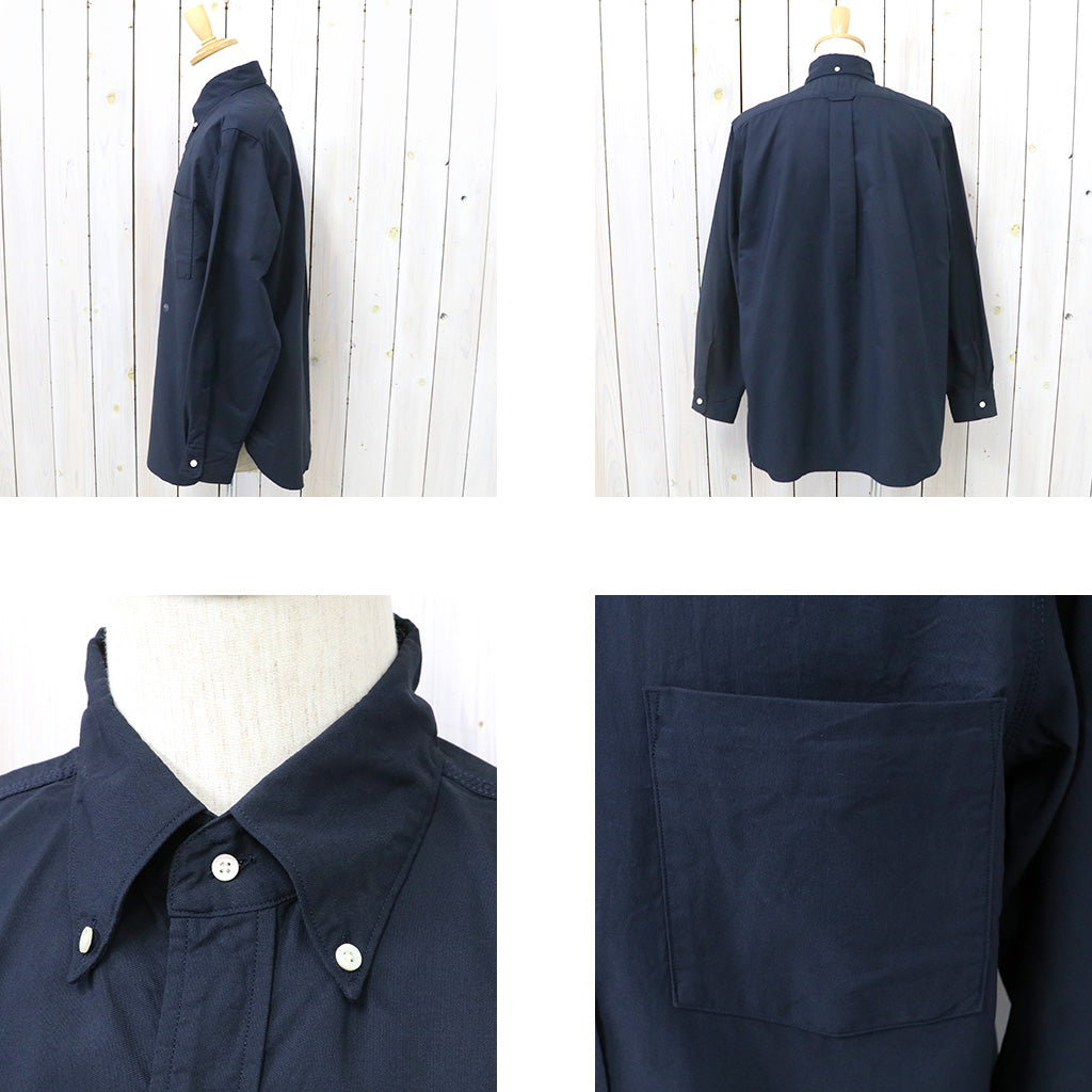 nanamica『Button Down Wind Shirt』(Dark Navy)