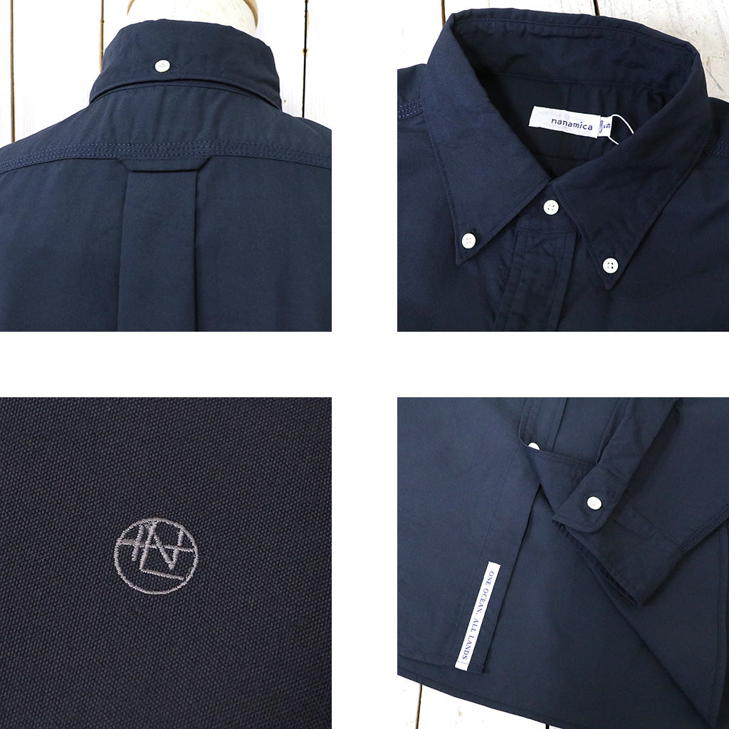 nanamica『Button Down Wind Shirt』(Dark Navy)