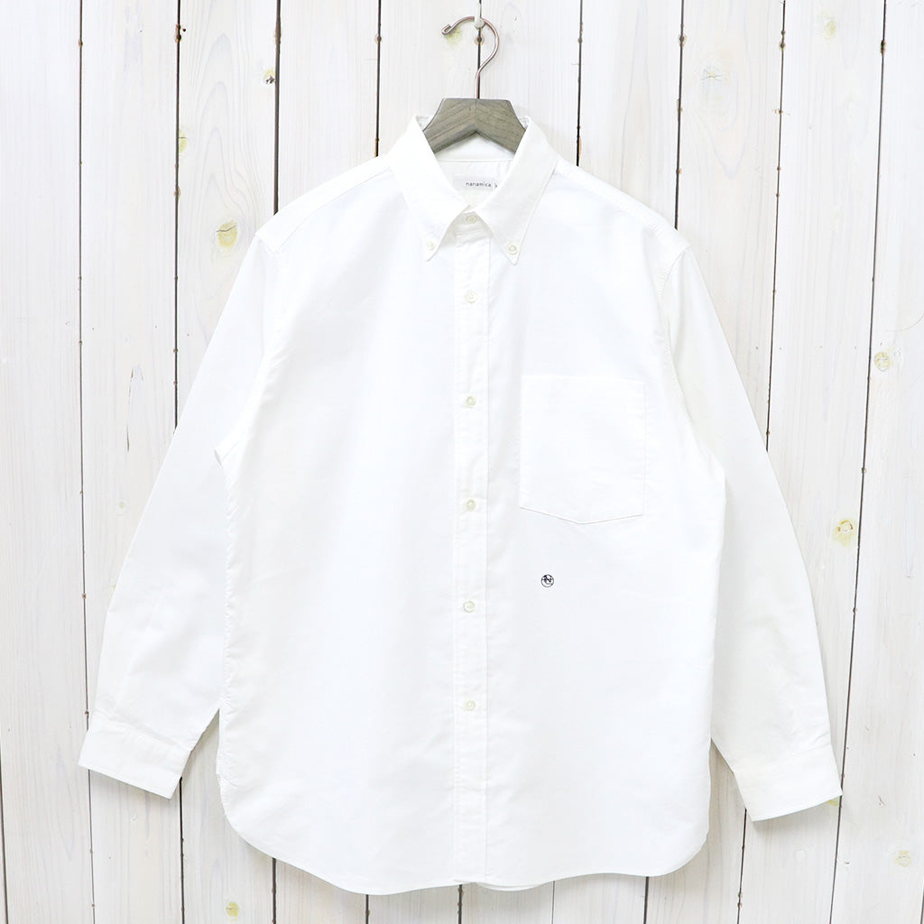 nanamica『Button Down Wind Shirt』(White)