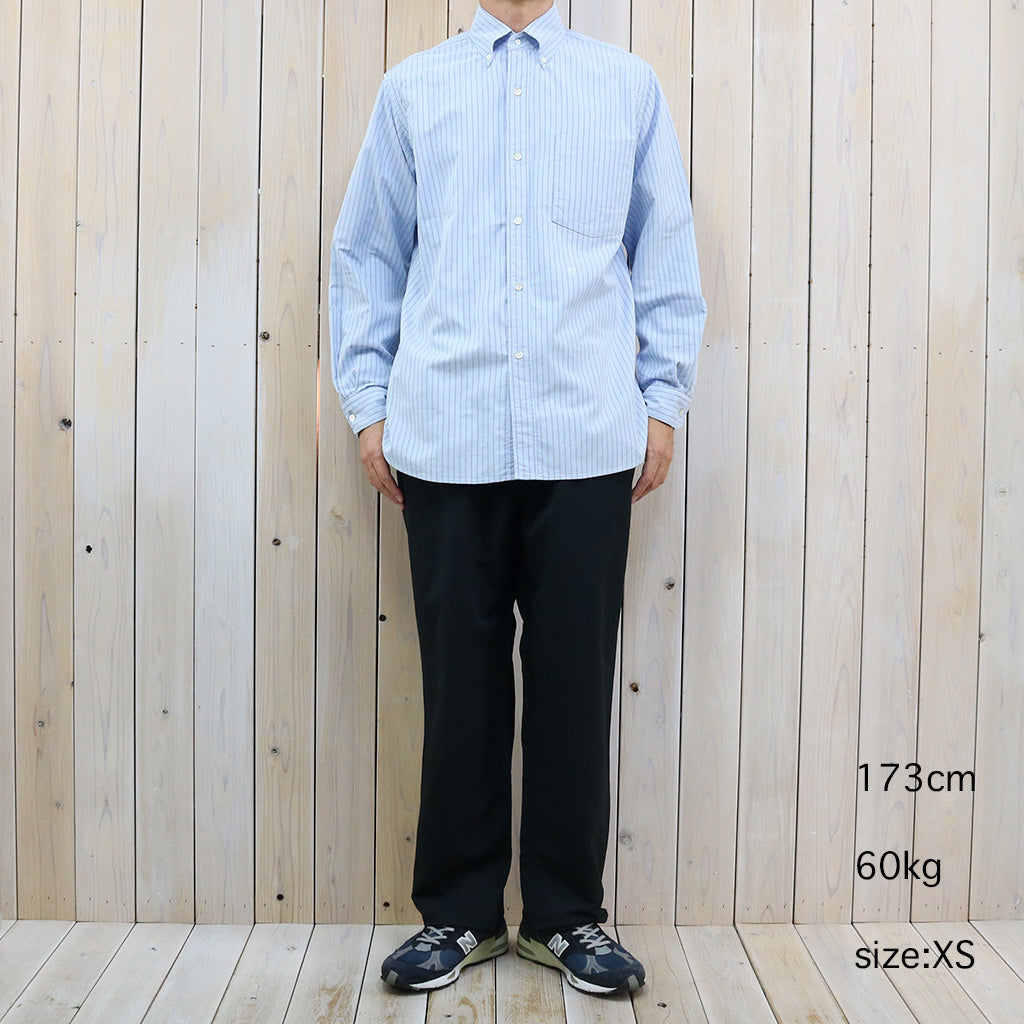 nanamica『Button Down Stripe Wind Shirt』(Sax)