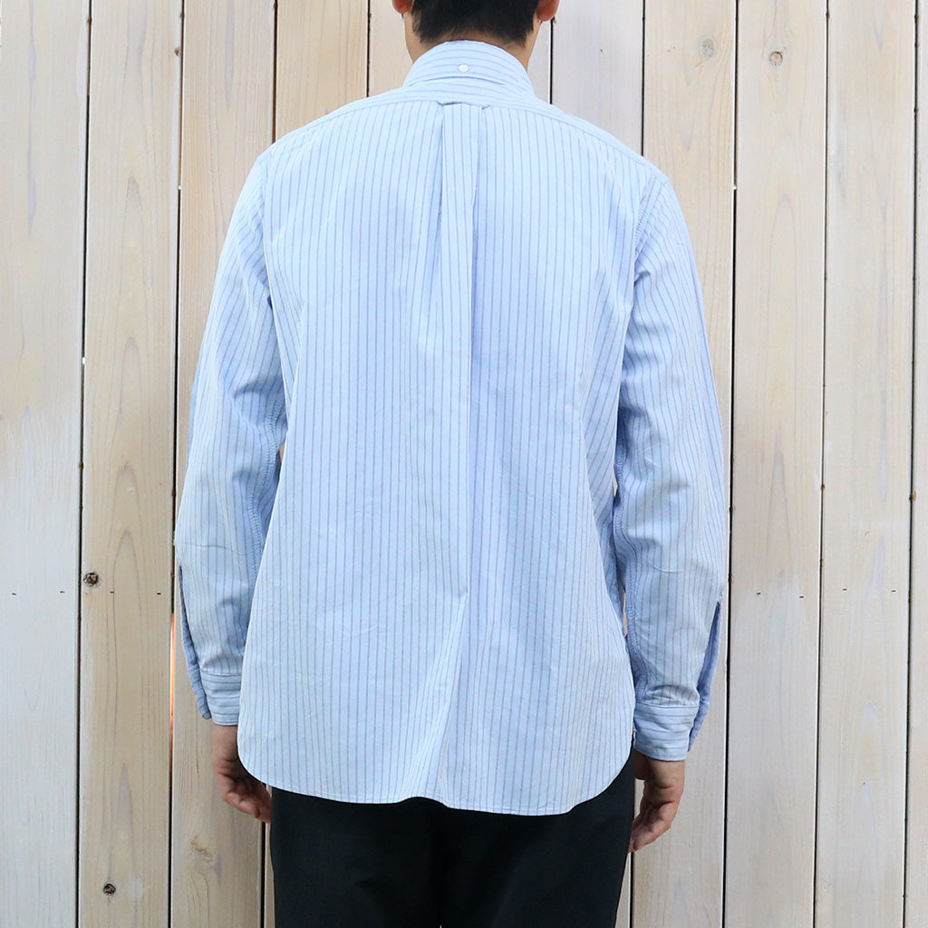 nanamica『Button Down Stripe Wind Shirt』(Sax)