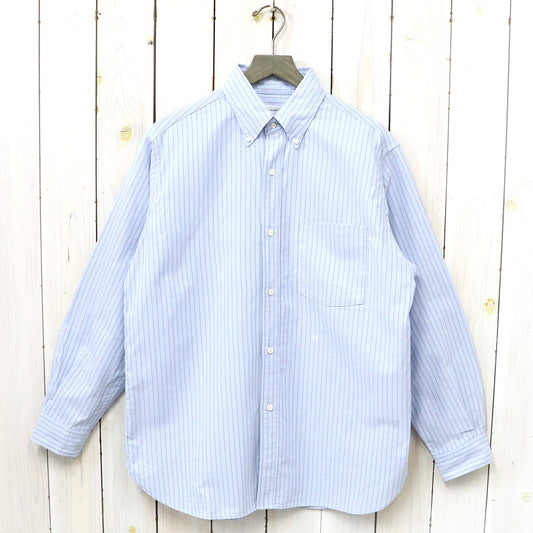 nanamica『Button Down Stripe Wind Shirt』(Sax)