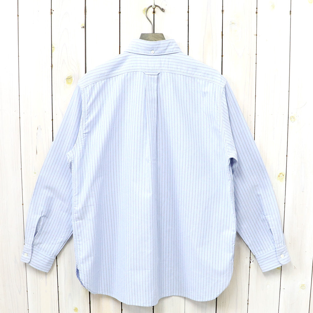 nanamica『Button Down Stripe Wind Shirt』(Sax)