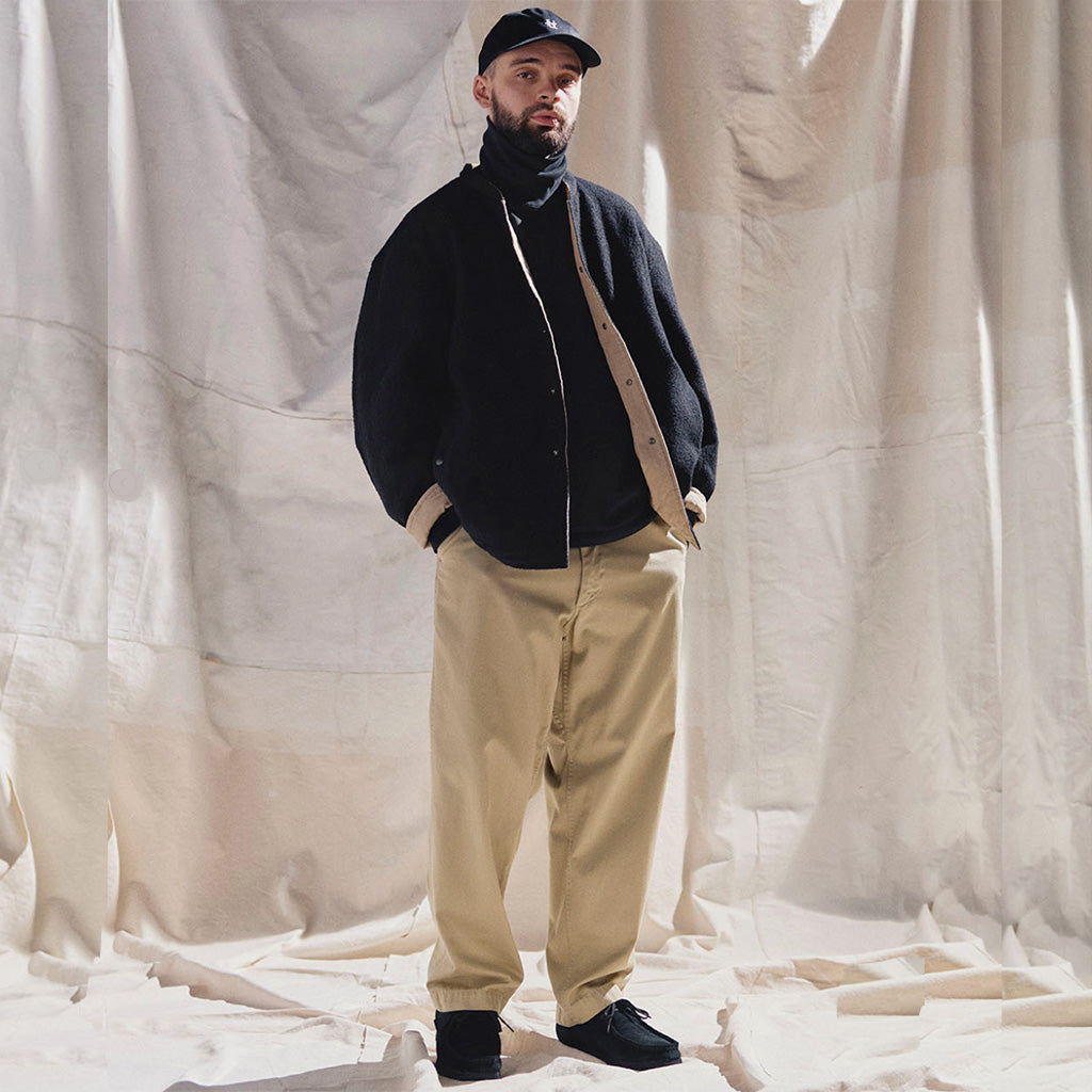 nanamica : Wide Chino Pants (Khaki)