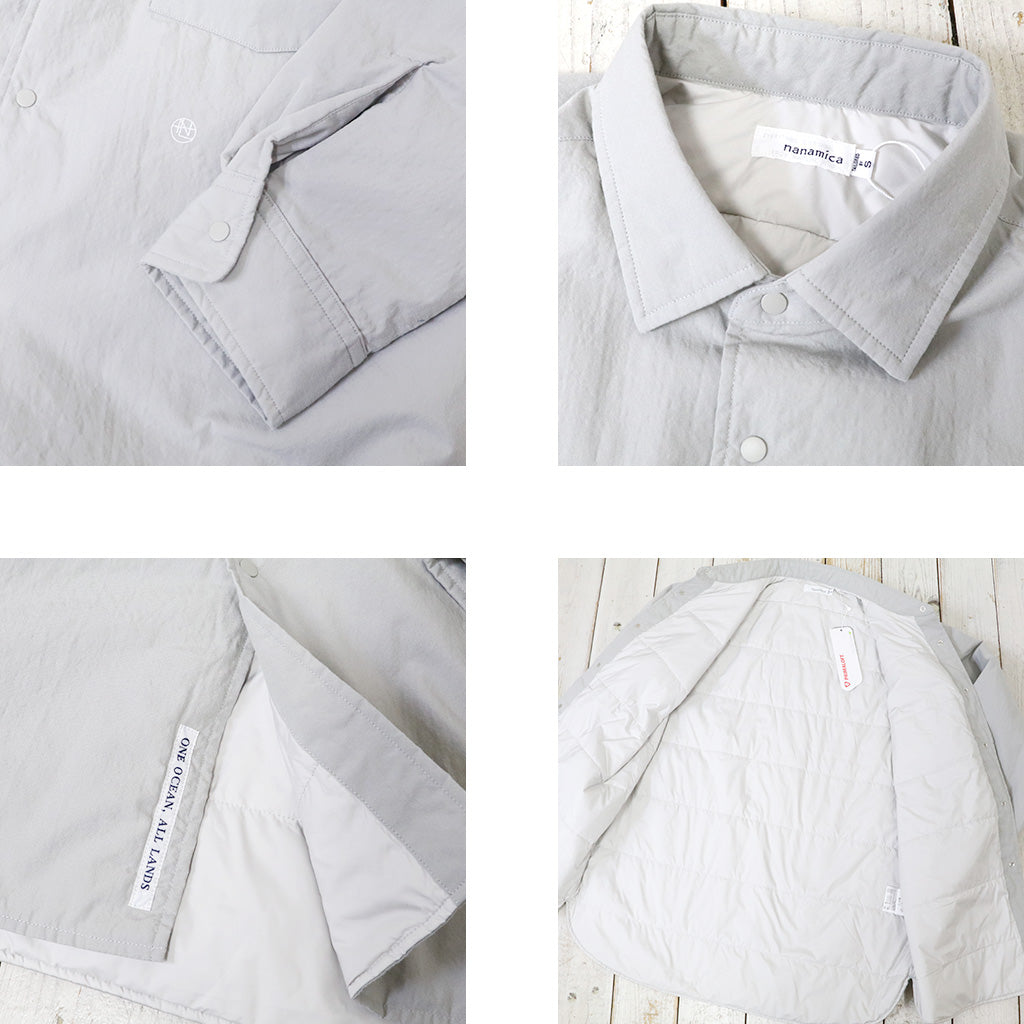 nanamica『Insulation Shirt Jacket』(Light Gray)