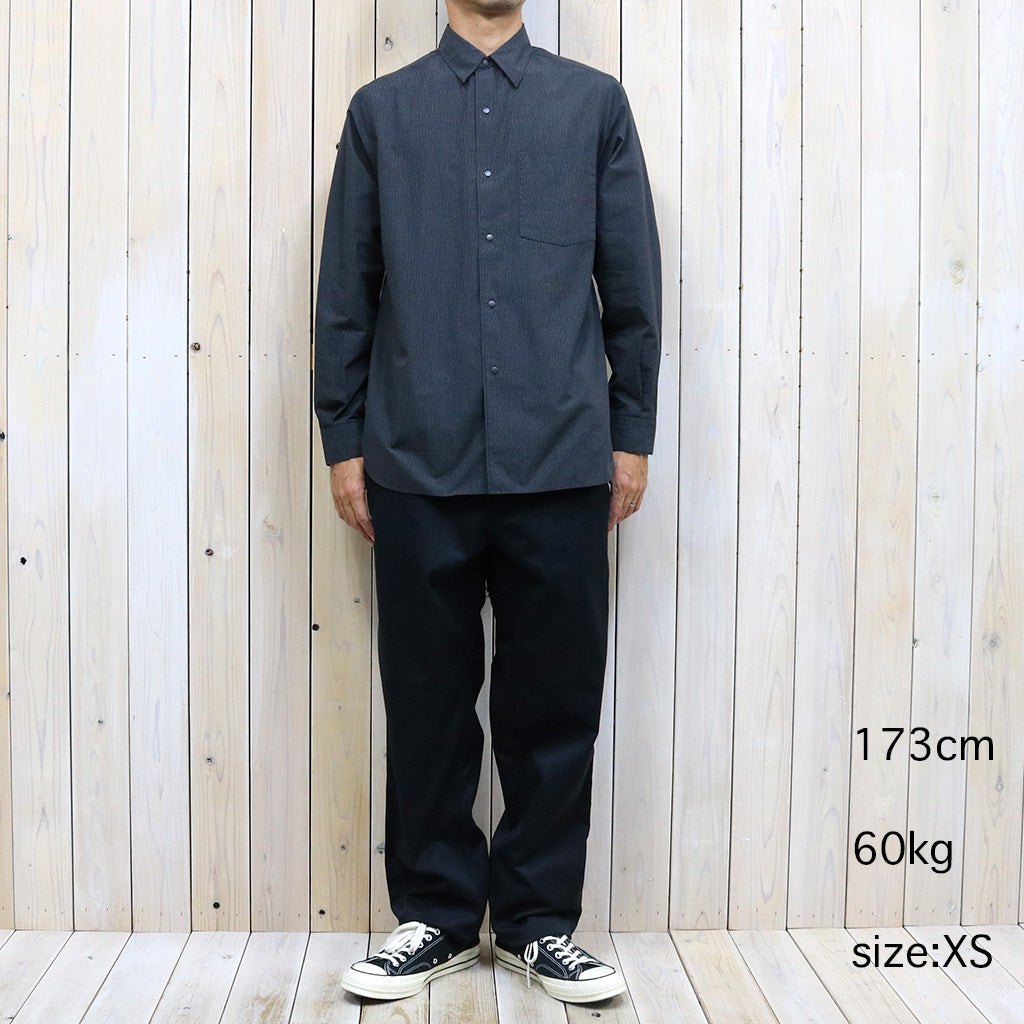 nanamica『Regular Collar Wind Shirt-SUGF353』(Charcoal) – Reggieshop