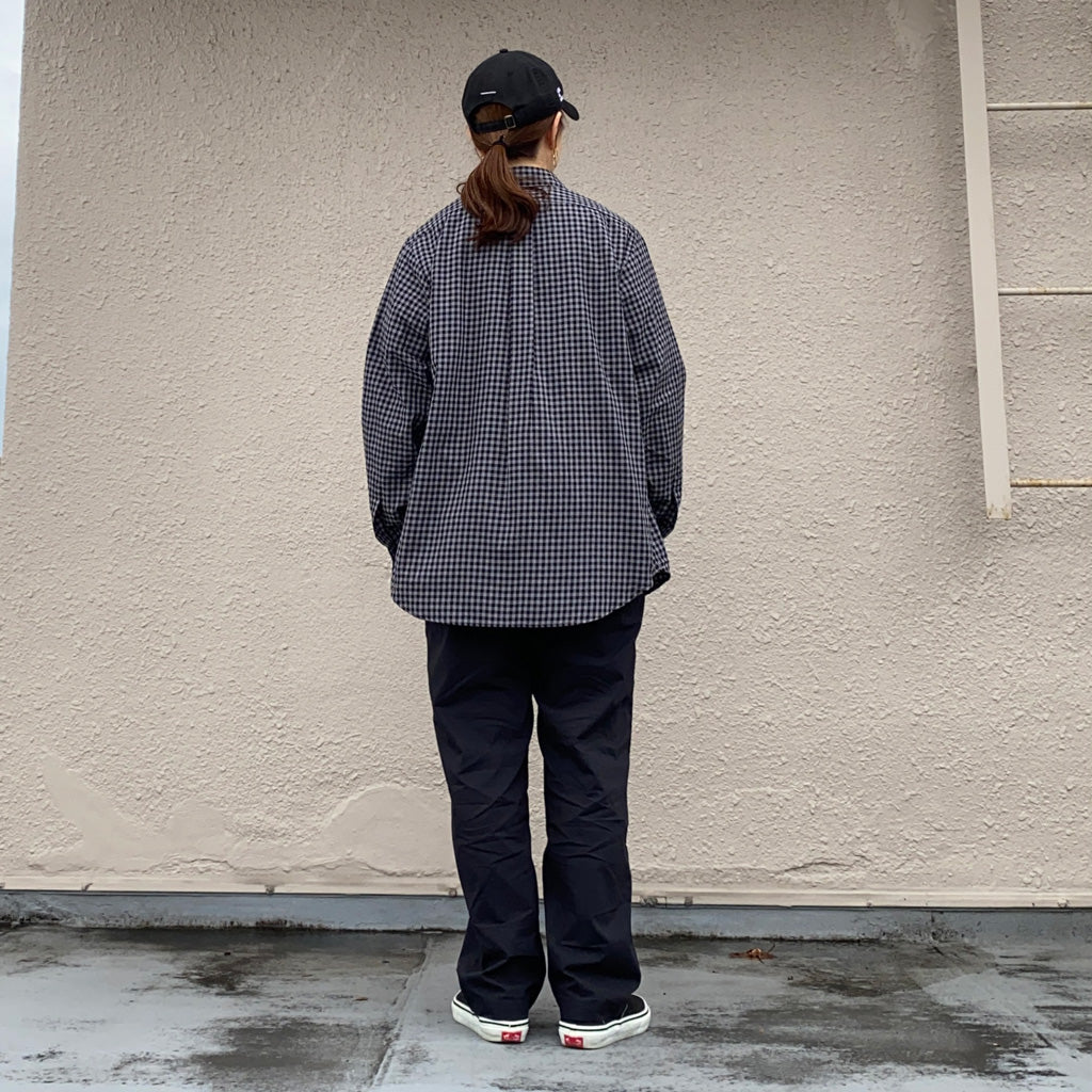 nanamica『Regular Collar Wind Shirt-SUGF355』(Navy) – Reggieshop