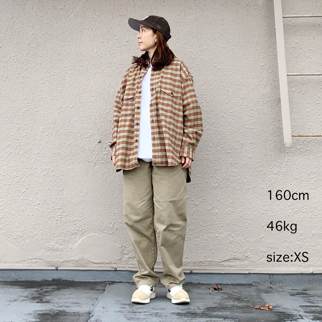 nanamica『Cotton Silk Deck Shirt』(Sunset)