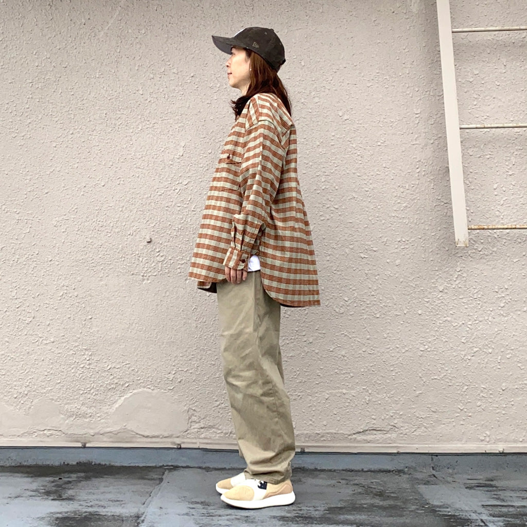 nanamica『Cotton Silk Deck Shirt』(Sunset)