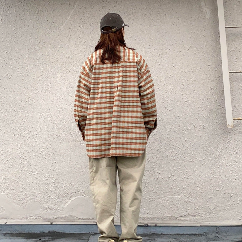 nanamica『Cotton Silk Deck Shirt』(Sunset)