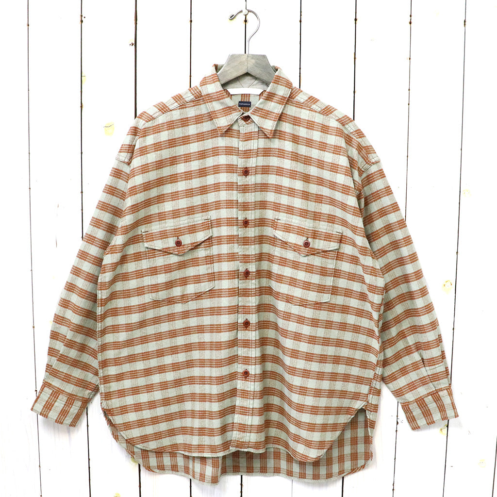 nanamica『Cotton Silk Deck Shirt』(Sunset)