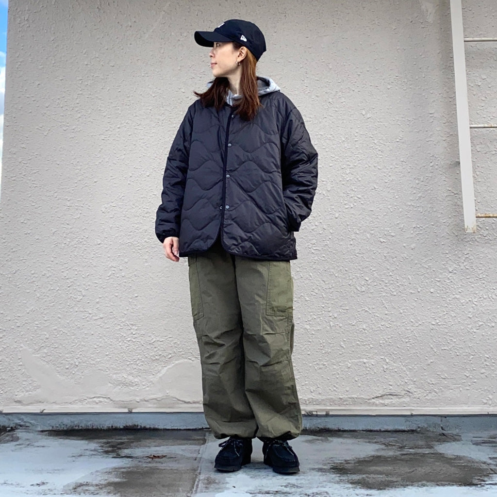 nanamica『Reversible Down Cardigan』(Black)