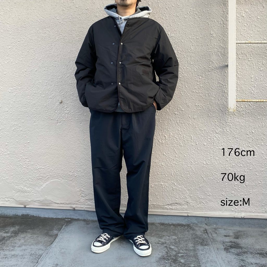 nanamica『Reversible Down Cardigan』(Black)