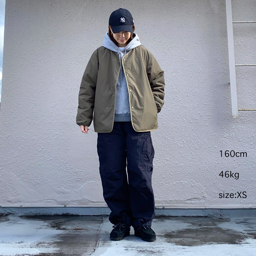 nanamica『Reversible Down Cardigan』(Khaki Beige)
