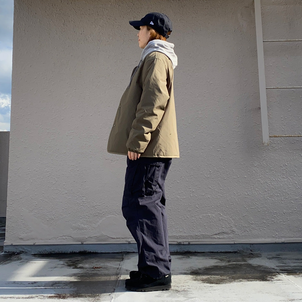 nanamica『Reversible Down Cardigan』(Khaki Beige)