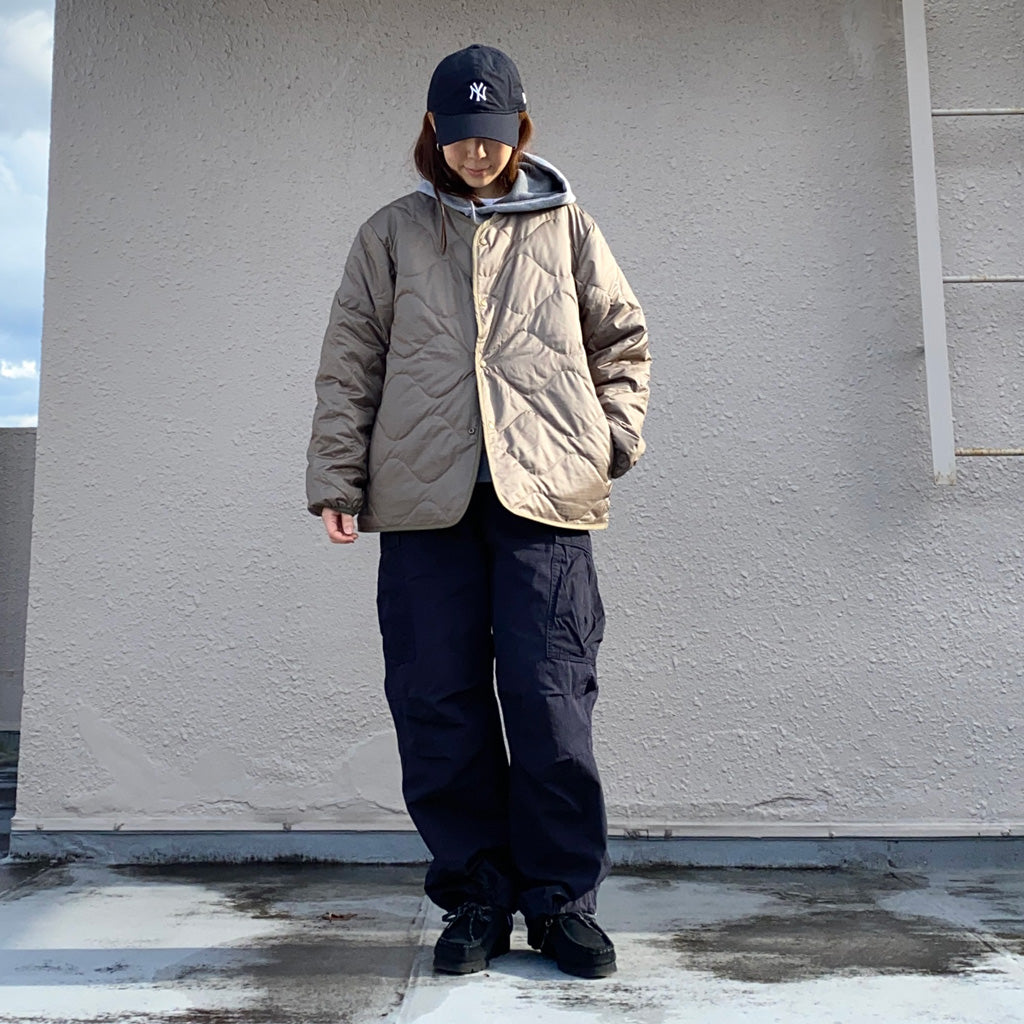 nanamica『Reversible Down Cardigan』(Khaki Beige)