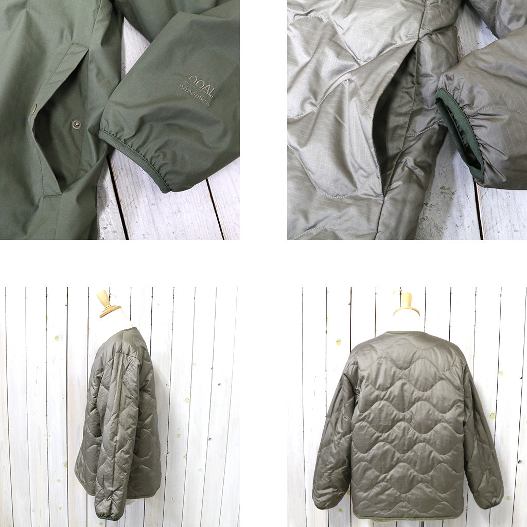 nanamica『Reversible Down Cardigan』(Khaki Beige)