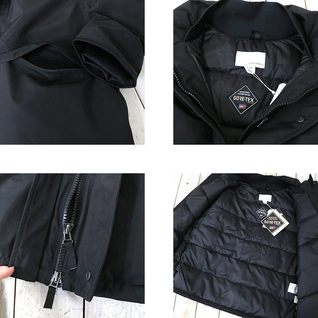 nanamica『GORE-TEX Short Down Jacket』(Black)