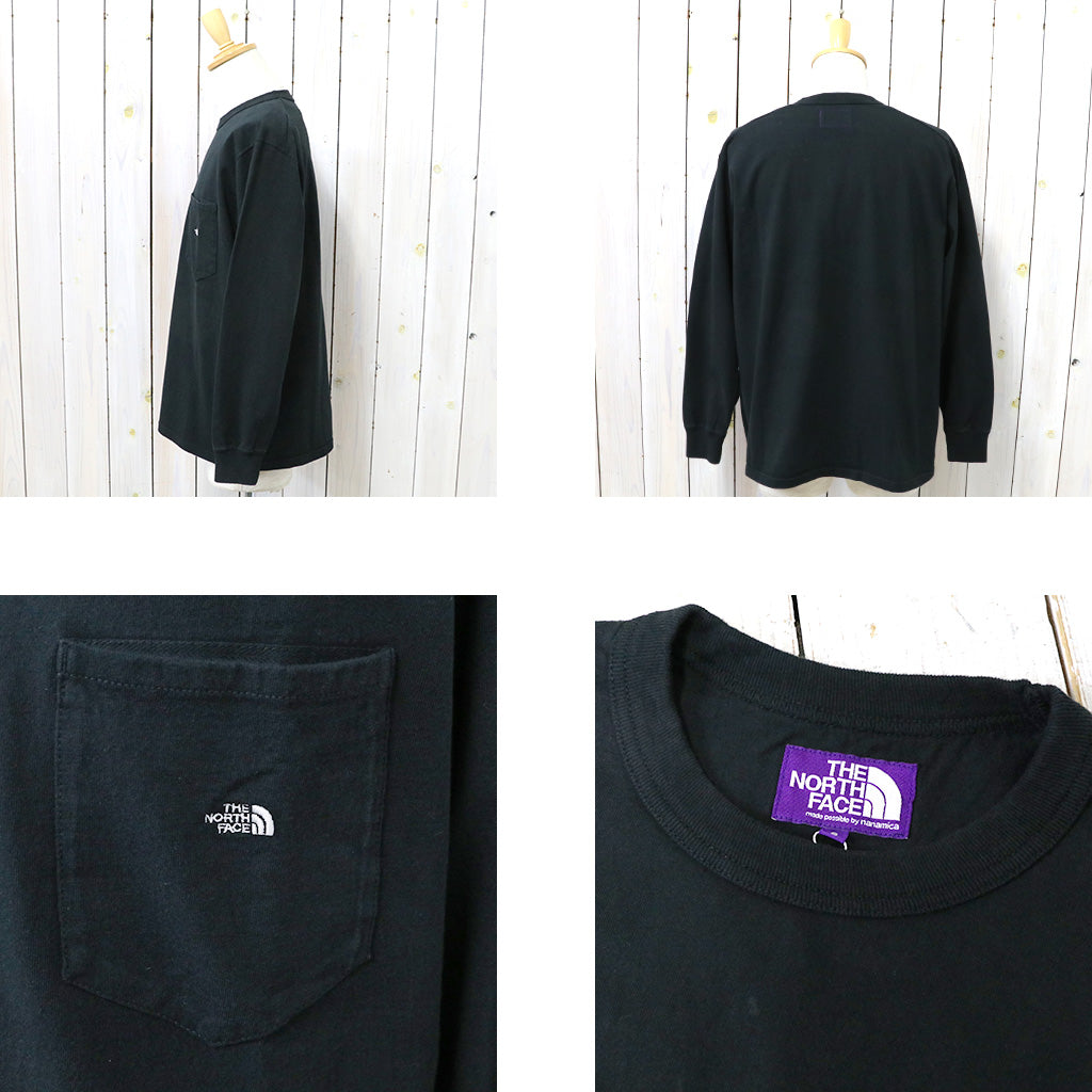 THE NORTH FACE PURPLE LABEL『7oz Long Sleeve Pocket Tee』(Black/Off White)